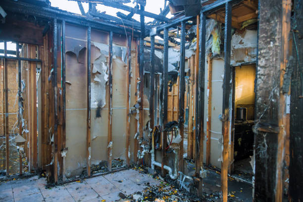 Professional Emergency Fire Damage Restoration technician working in Point Pleasant, NJ